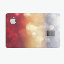 Red and Gold Unfocused Glowing Orbs - Premium Protective Decal Skin-Kit for the Apple Credit Card