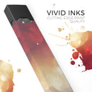 Red and Gold Unfocused Glowing Orbs - Premium Decal Protective Skin-Wrap Sticker compatible with the Juul Labs vaping device
