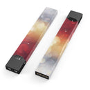 Red and Gold Unfocused Glowing Orbs - Premium Decal Protective Skin-Wrap Sticker compatible with the Juul Labs vaping device