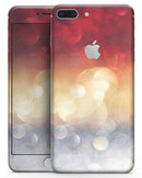 Red and Gold Unfocused Glowing Orbs - Skin-kit for the iPhone 8 or 8 Plus