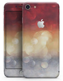 Red and Gold Unfocused Glowing Orbs - Skin-kit for the iPhone 8 or 8 Plus
