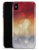 Red and Gold Unfocused Glowing Orbs - iPhone X Clipit Case
