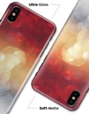 Red and Gold Unfocused Glowing Orbs - iPhone X Clipit Case
