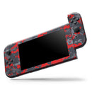 Red and Gray Digital Camouflage // Skin Decal Wrap Kit for Nintendo Switch Console & Dock, Joy-Cons, Pro Controller, Lite, 3DS XL, 2DS XL, DSi, or Wii - Vinyl Skin Wrap for Nintendo Switch 2, OLED, Lite, Pro Controller, Wii & Classic Handhelds