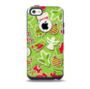 Red and Green Christmas Icons Skin for the iPhone 5c OtterBox Commuter Case