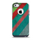 Red and Green Diagonal Stripes Skin for the iPhone 5c OtterBox Commuter Case