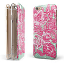 Red and Green Floral Ethnic iPhone 6/6s or 6/6s Plus 2-Piece Hybrid INK-Fuzed Case