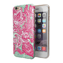 Red and Green Floral Ethnic iPhone 6/6s or 6/6s Plus 2-Piece Hybrid INK-Fuzed Case