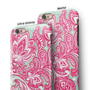 Red and Green Floral Ethnic iPhone 6/6s or 6/6s Plus 2-Piece Hybrid INK-Fuzed Case