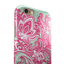 Red and Green Floral Ethnic iPhone 6/6s or 6/6s Plus 2-Piece Hybrid INK-Fuzed Case