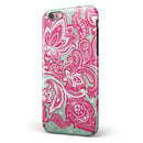 Red and Green Floral Ethnic iPhone 6/6s or 6/6s Plus 2-Piece Hybrid INK-Fuzed Case