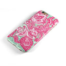 Red and Green Floral Ethnic iPhone 6/6s or 6/6s Plus 2-Piece Hybrid INK-Fuzed Case