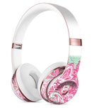 Red and Green Floral Ethnic Full-Body Skin Kit for the Beats by Dre Solo 3 Wireless Headphones