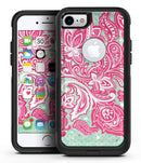 Red and Green Floral Ethnic - iPhone 7 or 8 OtterBox Case & Skin Kits