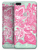 Red and Green Floral Ethnic - Skin-kit for the iPhone 8 or 8 Plus