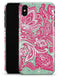 Red and Green Floral Ethnic - iPhone X Clipit Case