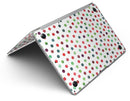Red and Green Watercolor Dots over White - MacBook Air Skin Kit