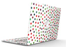 Red and Green Watercolor Dots over White - MacBook Air Skin Kit