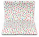 Red and Green Watercolor Dots over White - MacBook Air Skin Kit