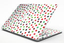 Red and Green Watercolor Dots over White - MacBook Air Skin Kit