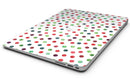 Red and Green Watercolor Dots over White - MacBook Air Skin Kit