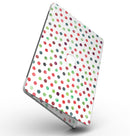 Red and Green Watercolor Dots over White - MacBook Pro with Retina Display Full-Coverage Skin Kit