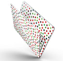 Red and Green Watercolor Dots over White - MacBook Pro with Retina Display Full-Coverage Skin Kit