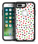 Red and Green Watercolor Dots over White - iPhone 7 Plus/8 Plus OtterBox Case & Skin Kits
