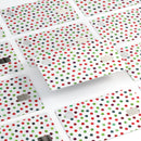 Red and Green Watercolor Dots over White - Premium Protective Decal Skin-Kit for the Apple Credit Card