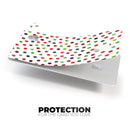 Red and Green Watercolor Dots over White - Premium Protective Decal Skin-Kit for the Apple Credit Card