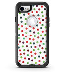 Red and Green Watercolor Dots over White - iPhone 7 or 8 OtterBox Case & Skin Kits