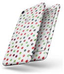 Red and Green Watercolor Dots over White - Skin-kit for the iPhone 8 or 8 Plus