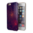 Red and Purple Geometric Triangles iPhone 6/6s or 6/6s Plus 2-Piece Hybrid INK-Fuzed Case