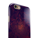 Red and Purple Geometric Triangles iPhone 6/6s or 6/6s Plus 2-Piece Hybrid INK-Fuzed Case