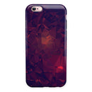 Red and Purple Geometric Triangles iPhone 6/6s or 6/6s Plus 2-Piece Hybrid INK-Fuzed Case