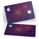Red and Purple Geometric Triangles - Premium Protective Decal Skin-Kit for the Apple Credit Card