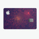Red and Purple Geometric Triangles - Premium Protective Decal Skin-Kit for the Apple Credit Card
