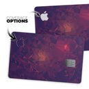 Red and Purple Geometric Triangles - Premium Protective Decal Skin-Kit for the Apple Credit Card