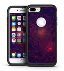 Red and Green Watercolor Dots over White - iPhone 7 or 7 Plus Commuter Case Skin Kit