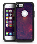 Red and Green Watercolor Dots over White - iPhone 7 or 7 Plus Commuter Case Skin Kit