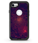 Red and Purple Geometric Triangles - iPhone 7 or 8 OtterBox Case & Skin Kits
