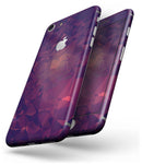 Red and Purple Geometric Triangles - Skin-kit for the iPhone 8 or 8 Plus