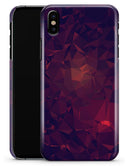 Red and Purple Geometric Triangles - iPhone X Clipit Case