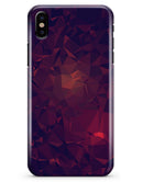 Red and Purple Geometric Triangles - iPhone X Clipit Case