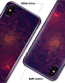Red and Purple Geometric Triangles - iPhone X Clipit Case