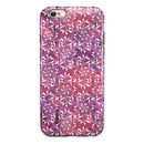 Red and Purple Paint Mix with White Snowflakes iPhone 6/6s or 6/6s Plus 2-Piece Hybrid INK-Fuzed Case