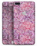 Red and Purple Paint Mix with White Snowflakes  - Skin-kit for the iPhone 8 or 8 Plus