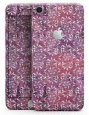 Red and Purple Paint Mix with White Snowflakes  - Skin-kit for the iPhone 8 or 8 Plus