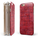 Red and Purple Watercolor Cross Hatch iPhone 6/6s or 6/6s Plus 2-Piece Hybrid INK-Fuzed Case