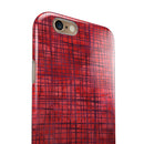 Red and Purple Watercolor Cross Hatch iPhone 6/6s or 6/6s Plus 2-Piece Hybrid INK-Fuzed Case
